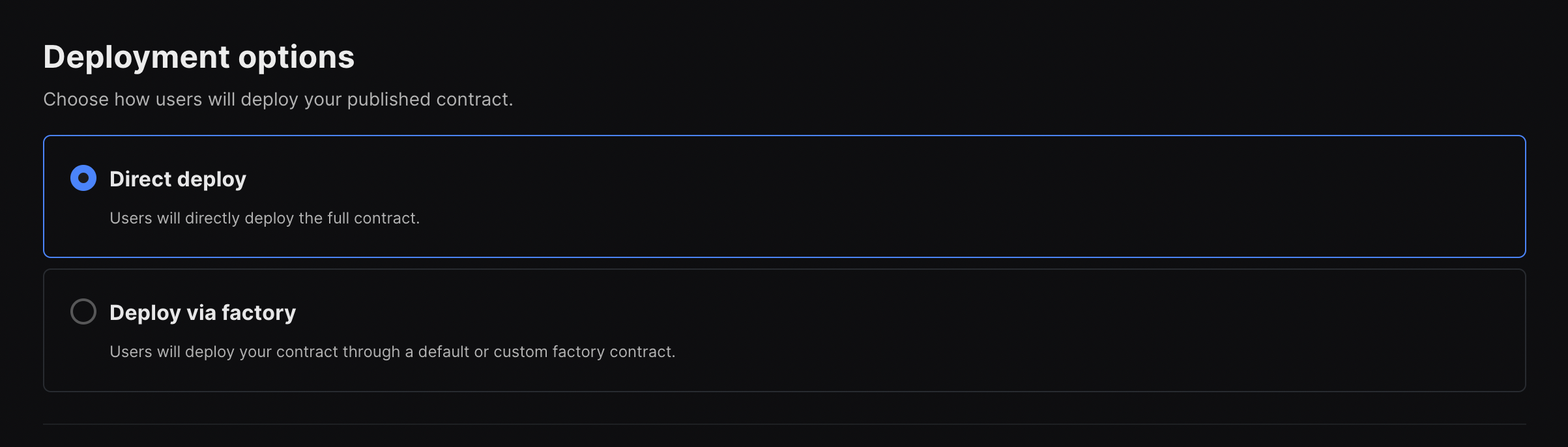 Choose Contract Type